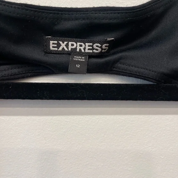 Vintage Express Size 12 black dress - Picture 2 of 5